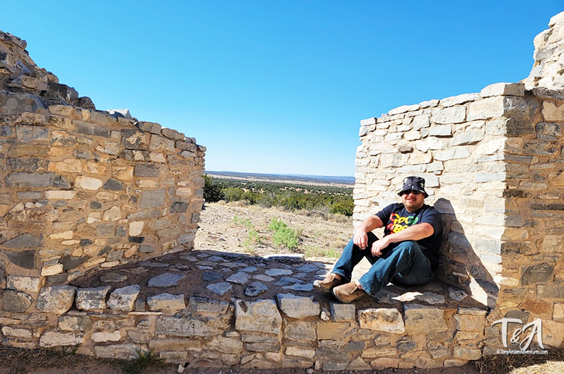 Just chillin at the ruins thinking about who could have sat in this spot many years ago.